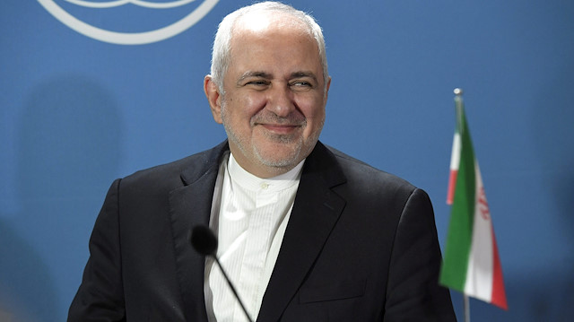 Foreign Minister of Iran Mohammed Javad Zarif speaks during a press conference with Foreign Minister of Finland Pekka Haavisto after their meeting at the House of the Estates in Helsinki, Finland, August 19, 2019.
