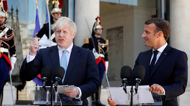 French President Emmanuel Macron & British Prime Minister Boris Johnson