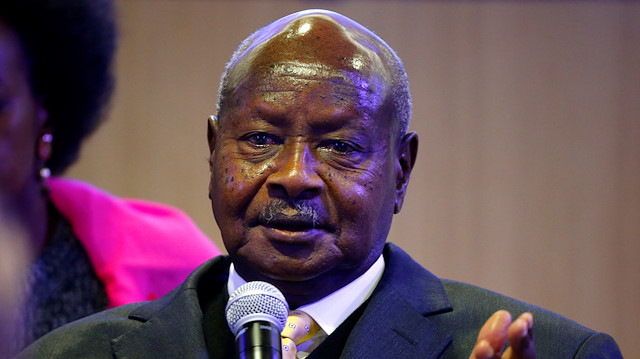 FILE PHOTO: Uganda's President Yoweri Museveni attends the World Economic Forum (WEF) annual meeting in Davos, Switzerland, January 24, 2019. REUTERS/Arnd Wiegmann/File Photo


