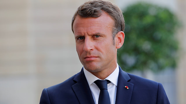 FILE PHOTO: French President Emmanuel Macron at the Elysee Palace in Paris, France July 22, 2019. REUTERS/Philippe Wojazer/File Photo

