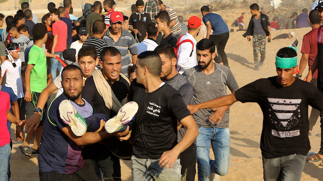 İsrail askerlerinin saldırısında  çok sayıda Filistinli yaralandı
