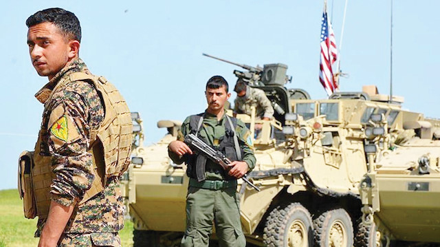 ABD askerleri ile YPG/PKK'lı teröristler aynı karade