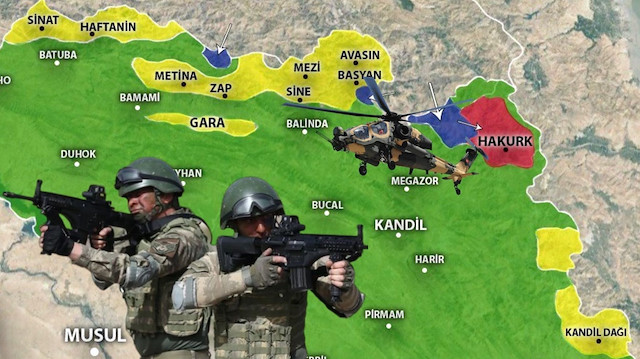 Türkiye, Pençe Operasyonları ile PKK'nın ana üslenme noktalarını ele geçiriyor.