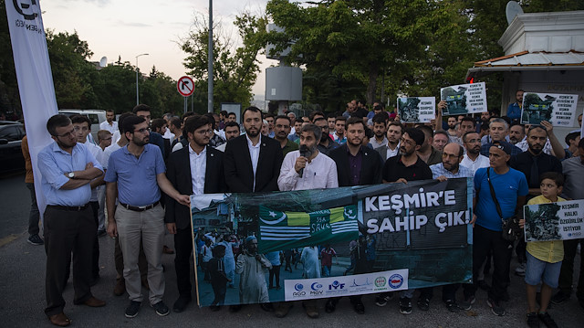 Turkish NGOs protest India's Kashmir move