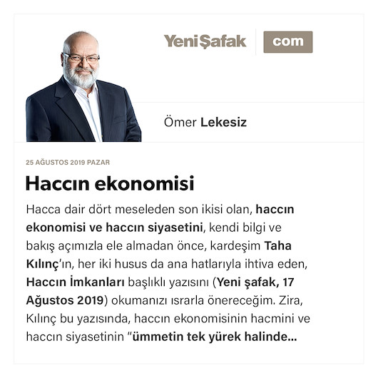 Haccın ekonomisi
