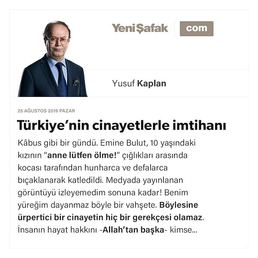 Türkiye’nin cinayetlerle imtihanı