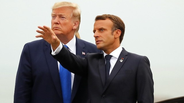 ABD Başkanı Trump ve Fransa Cumhurbaşkanı Macron.