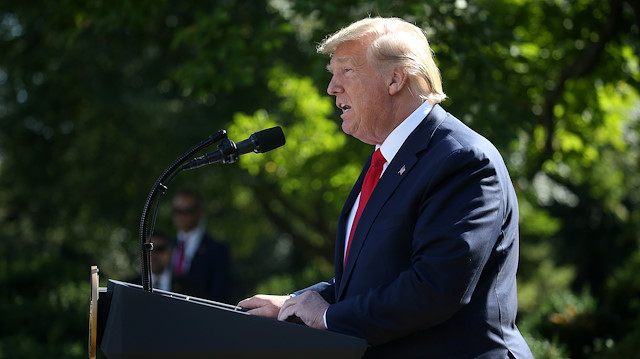 U.S. President Donald Trump speaks during an event to officially launch the United States Space Command in the Rose Garden of the White House in Washington, U.S., August 29, 2019. REUTERS/Leah Millis

