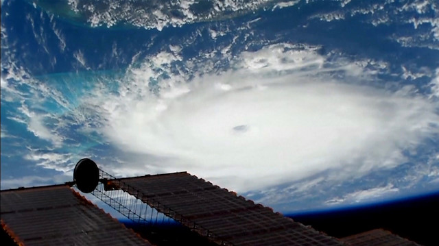 File photo: Hurricane Dorian is viewed from the International Space Station September 1, 2019 