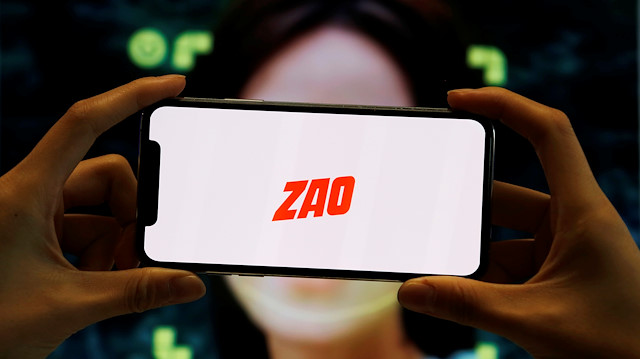 The logo of the Chinese app ZAO.