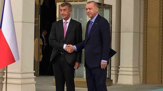 Çekya Başbakanı Andrej Babis ile Cumhurbaşkanı Recep Tayyip Erdoğan