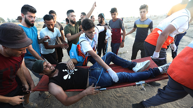 İsrail işgal güçlerinin saldırıları sonucu 5 Filistinli yaralandı.