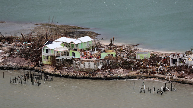 Destroyed houses are seen in an aerial photograph after Hurricane Dorian on the island of Great Abaco, Bahamas September 3, 2019. Picture taken September 3, 2019