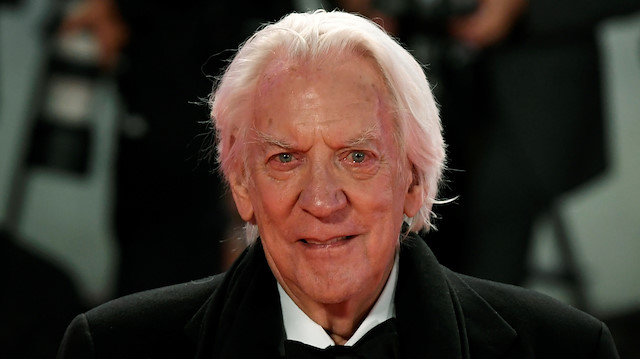 The 76th Venice Film Festival - Screening of the film "The Burnt Orange Heresy" out of competition - Red Carpet Arrivals - Venice, Italy, September 7, 2019 - Donald Sutherland poses. REUTERS/Piroschka van de Wouw

