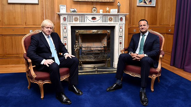 British Prime Minister Boris Johnson & Irish Prime Minister Taoiseach Leo Varadkar