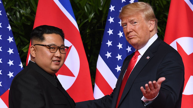 ABD Başkanı Trump - Kuzey Kore lideri Kim Jong Un