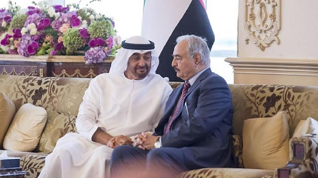 File photo: Mohammed bin Zayed and Haftar forces