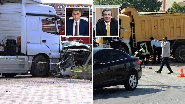 Kazım Karabörk ve Mustafa Alper trafik kazası. 