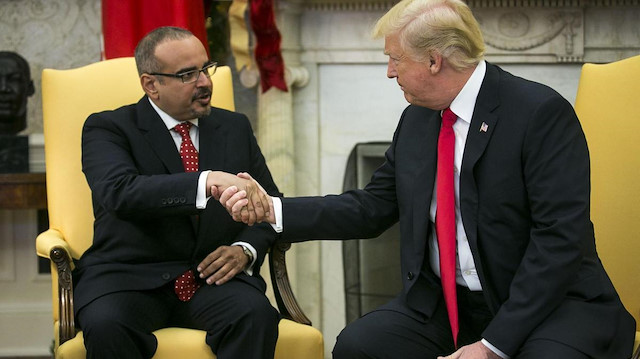ABD Başkanı Donald Trump ile Bahreyn Veliaht Prensi Selman bin Hamed Al Halife