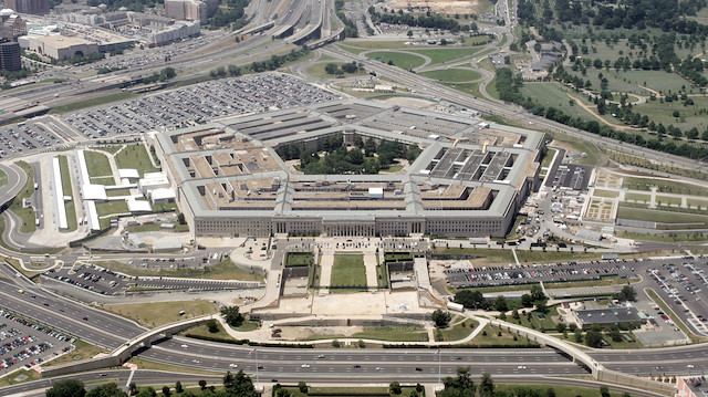 File photo:An aerial view of the Pentagon building in Washington