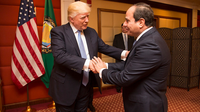 ABD Başkanı Donald Trump ile Mısır'ın darbeci Cumhurbaşkanı Sisi