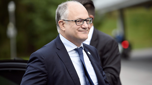 Italian Finance and Economy Minister Roberto Gualtieri arrives for the informal meeting of ministers for economic and financial affairs (ECOFIN) and Eurogroup in Helsinki, Finland, 13 September 2019. Lehtikuva/