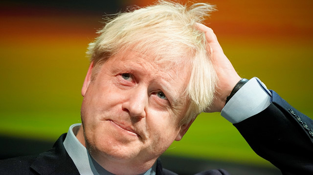 Britain's Prime Minister Boris Johnson reacts during the Convention of the North at the Magna Centre in Rotherham, Britain September 13, 2019. Christopher Furlong/Pool via REUTERS

