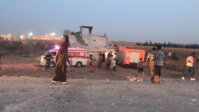Terör saldırısı sonrası bölgeye çok sayıda ambulans ve ilk yardım ekibi sevk edildi.