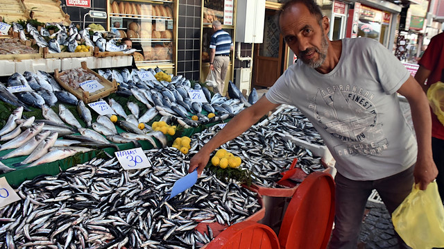 balıkçılar, Karadeniz'de ağlarına takılan hamsileri, tezgahlarda kilosu 20-30 lira arasında satmaya başladı. 