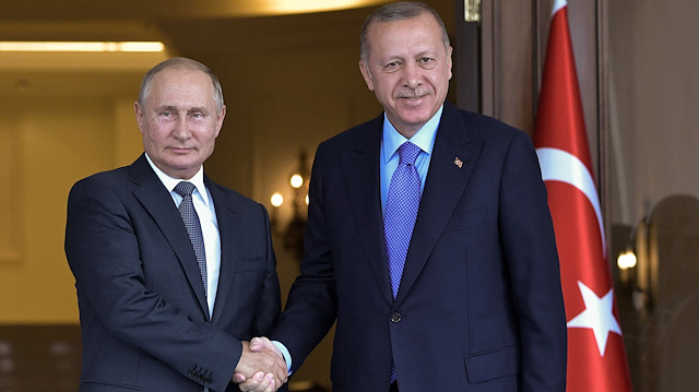 Russian President Vladimir Putin and his Turkish counterpart Tayyip Erdoğan