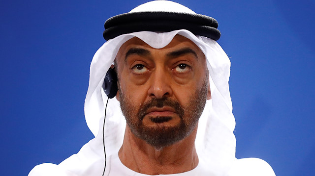 Abu Dhabi's Crown Prince Mohammed bin Zayed al Nahyan attends a news conference with German Chancellor Angela Merkel (not pictured) at the Chancellery in Berlin, Germany, June 12, 2019. REUTERS/Hannibal Hanschke

