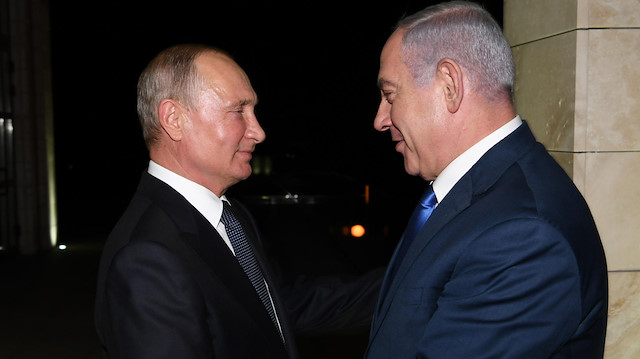 Russian President Putin with Israeli Prime Minister Netanyahu