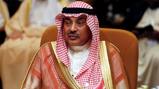 Kuwait's Foreign Minister Sheikh Sabah al Khalid Al Sabah attends the Arab Foreign meeting in Riyadh, Saudi Arabia April 12, 2018. REUTERS/Faisal Al Nasser

