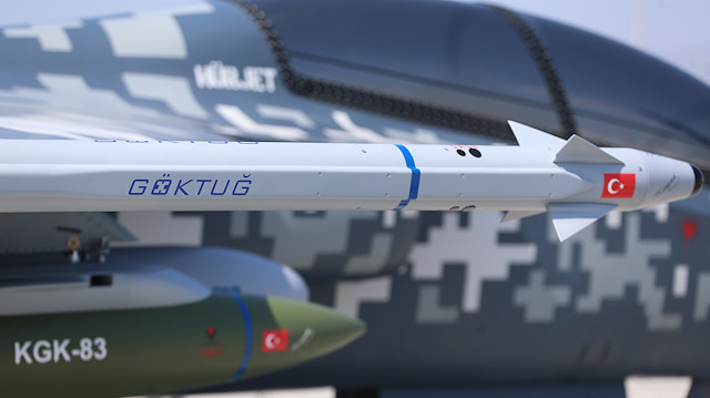 Türkiye'nin ilk hava-hava füzesi Göktuğ TEKNOFEST'te görücüye çıktı