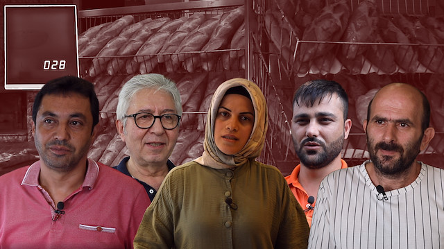 İstanbul'un farklı yerlerinde fırıncılık yapan Erhan Uzun, Zeynel Sabahattin Özgür, Halide Salman, Yaser El Fil ve Mustafa Güzel.