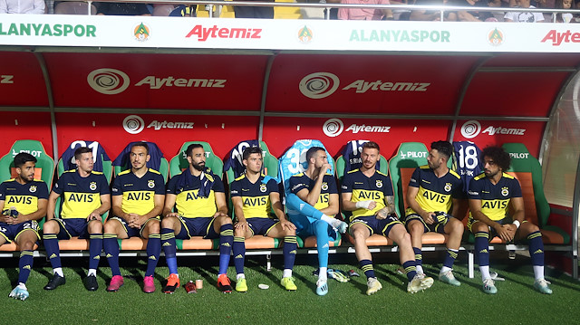 Fenerbahçe'nin Alanyaspor maçındaki yedek kulübesi