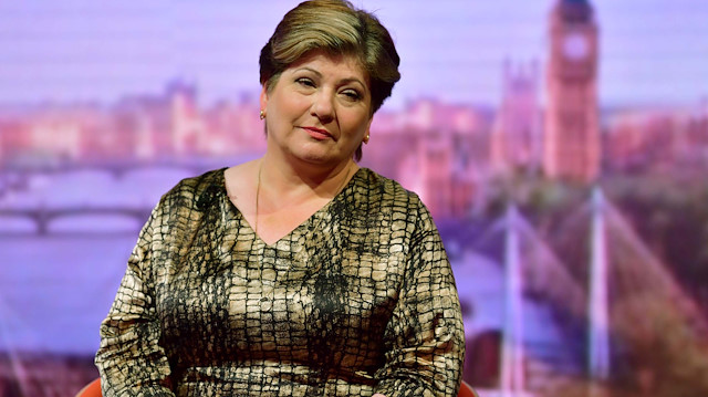 Emily Thornberry, Labour Party's Shadow Foreign Secretary, appears on BBC TV's The Andrew Marr Show in London, Britain July 14, 2019. Jeff Overs/BBC/Handout via REUTERS ATTENTION EDITORS - THIS IMAGE HAS BEEN SUPPLIED BY A THIRD PARTY. NO RESALES. NO ARCHIVES. NOT FOR USE MORE THAN 21 DAYS AFTER ISSUE.

