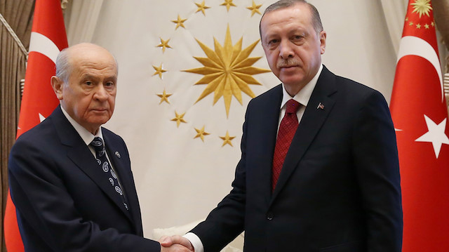 MHP lideri Devlet Bahçeli - Cumhurbaşkanı Recep Tayyip Erdoğan (arşiv)