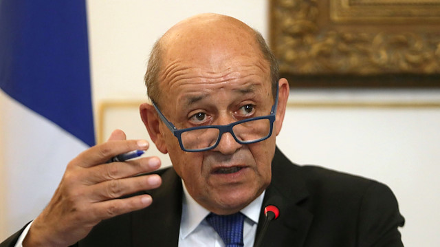 File photo: French Foreign Minister Jean-Yves Le Drian 