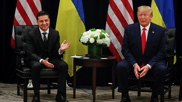 ABD Başkanı Donald Trump, Ukrayna Devlet Başkanı Volodymr Zelensky
