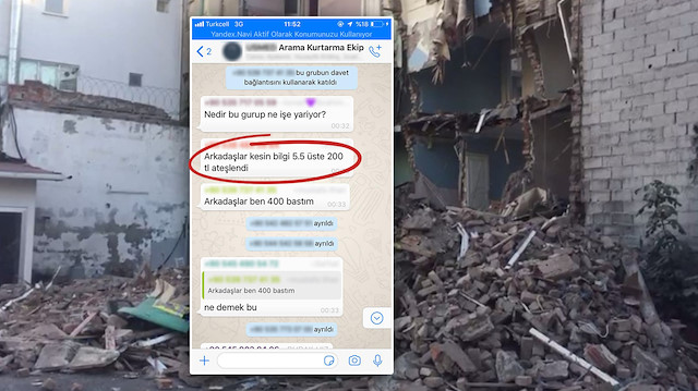 Yasa dışı bir şekilde oynanan bahis oyunların yeni konusunun deprem olduğu WhatsApp konuşmalarında ortaya çıktı.