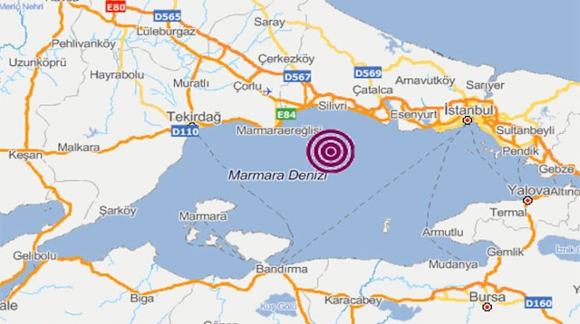 İstanbul'da geçtiğimiz perşembe günü 5.8 büyüklüğünde deprem olmuştu. 