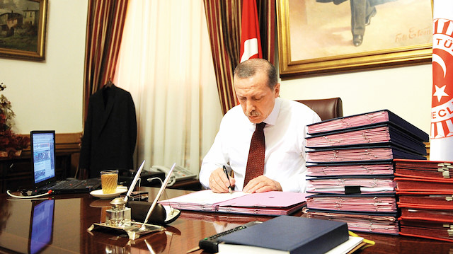 Cumhurbaşkanı Erdoğan şehit ailelerine başsağlığı telgrafı gönderdi.