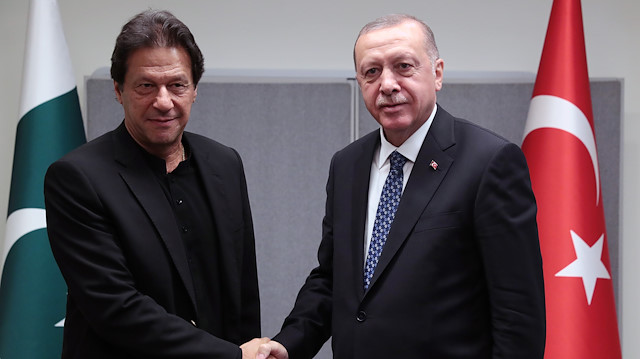 Cumhurbaşkanı Recep Tayyip Erdoğan ve Pakistan Başkanı İmrah Han, ABD'de bir araya gelmişti.