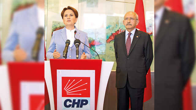 Meral Akşener ve Kemal Kılıçdaroğlu (Sağda)