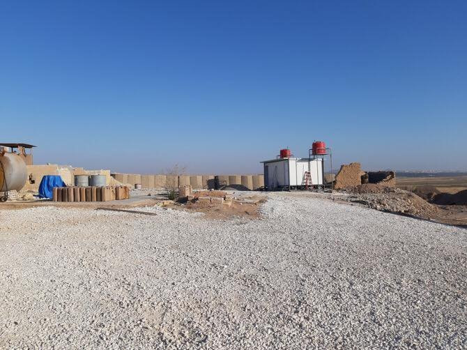ABD'nin Tel Abyad'da boşalttığı üs görüntülendi