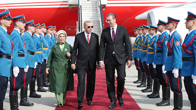 الرئيس الصربي يستقبل أردوغان في بلغراد