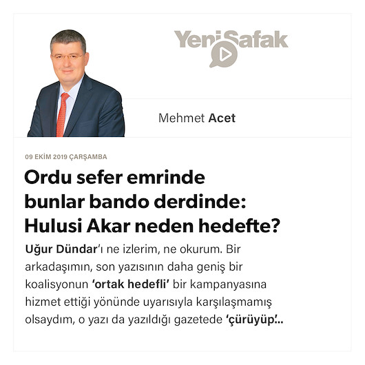 Ordu sefer emrinde bunlar bando derdinde: Hulusi Akar neden hedefte?
