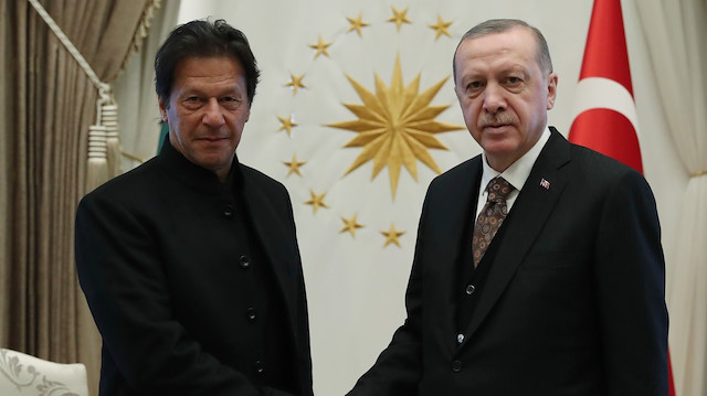 Pakistan Başbakanı İmran Han - Cumhurbaşkanı Recep Tayyip Erdoğan 