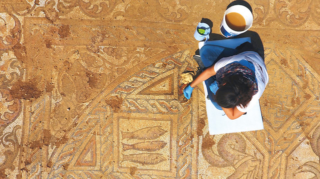 Mozaik, özelliklerine bakılarak 5’inci ya da 6’ncı yüzyıl dönemine tarihleniyor.